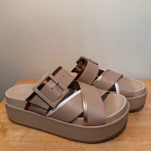 Matisse Stylish Tan Platform Sandals